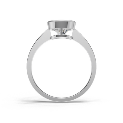 Round Lab Grown Diamond Bezel Ring