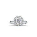 Round Lab Grown Diamond Halo Ring