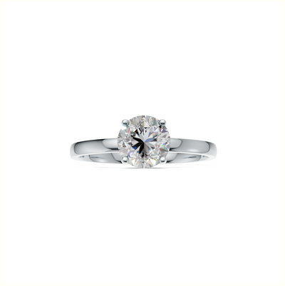 Round Lab Grown Diamond Solitaire Ring