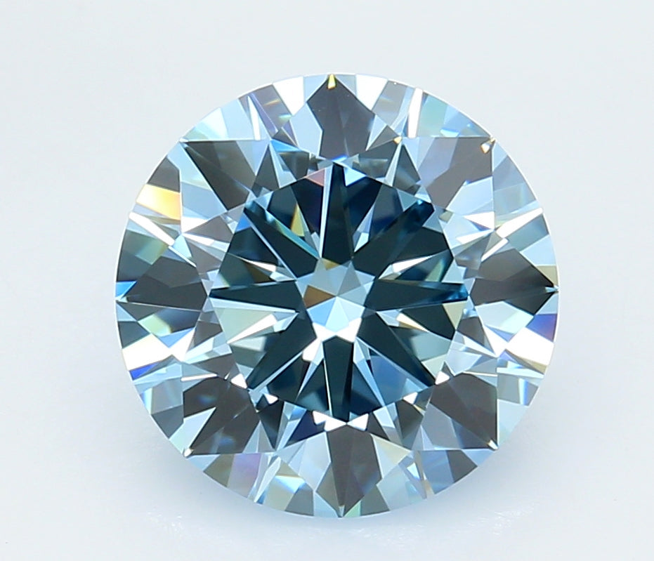 3.90 Carat Round Lab Diamond