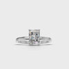 Ring Radiant Solitaire 18k White Gold 1ct :: RING RADIANT SOLITAIRE 18K White Gold 1ct 4.mp4