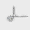 Pendant Cushion Solitaire 18k White Gold 1ct :: PENDANT CUSHION SOLITAIRE K18 White Gold 1ct 4.mp4
