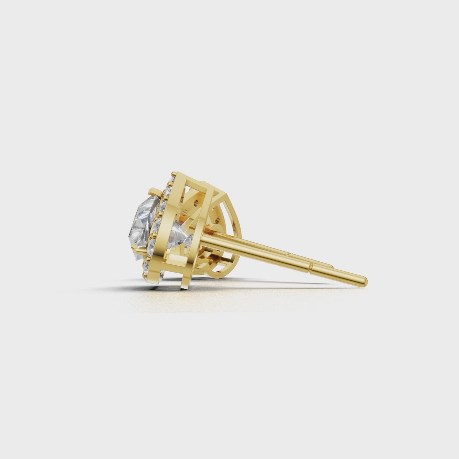 Pierce Heart Halo 18k Yellow Gold 1ct :: PIERCE HEART HALO K18 Yellow Gold 1ct 4.mp4