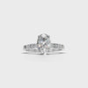 Ring Oval Side Dia 18k White Gold 1ct :: RING OVAL SIDE DIA 18K White Gold 1ct 4.mp4