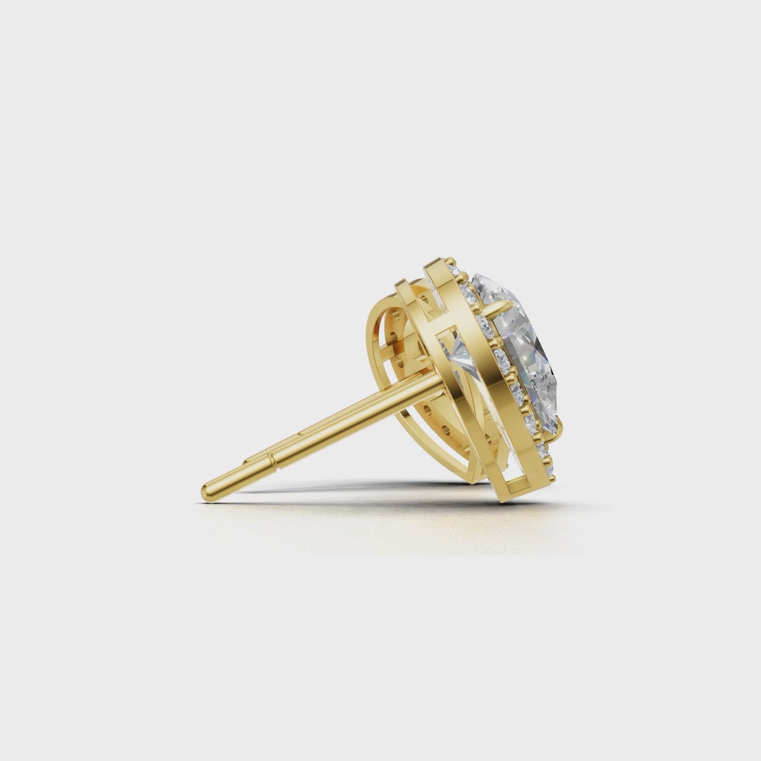 Pierce Pear Halo 18k Yellow Gold 1ct :: PIERCE PEAR HALO K18 Yellow Gold 1ct.mp4