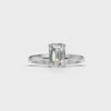 Ring Emerald Solitaire 18k White Gold 1ct :: RING EMERALD SOLITAIRE White Gold 1ct 4.mp4