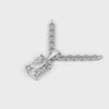 Pendant Radiant Solitaire 18k White Gold 1ct :: PENDANT RADIANT SOLITAIRE K18 White Gold 1ct 4.mp4