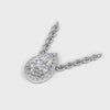 Pendant Pear Halo 18k White Gold 1ct :: PENDANT PEAR HALO K18 White Gold 1ct 4.mp4