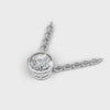 Pendant Round Bezel 18k White Gold 1ct :: PENDANT ROUND BEZEL  18K White Gold 1ct 4.mp4