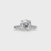 Ring Round Side Dia 18k White Gold 1ct :: RING ROUND SIDE DIA 18K White Gold 1ct.mp4