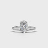 Ring Oval Solitaire 18k White Gold 1ct :: RING OVAL SOLITAIRE 18K White Gold 1ct 4.mp4