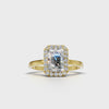 Ring Radiant Halo 18k Yellow Gold 1ct :: RING RADIANT HALO 18K Yellow Gold 1ct 4.mp4