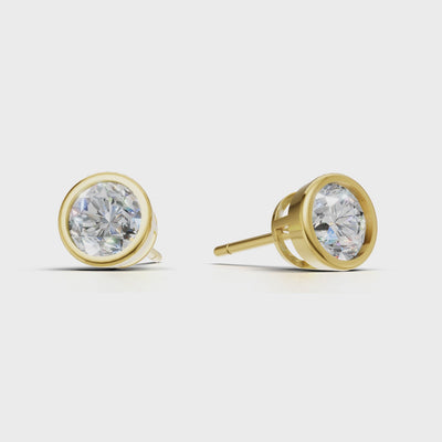 Pierce Round Bezel 18k Yellow Gold 1ct :: PIERCE ROUND BEZEL K18 Yellow Gold 1ct 4.mp4