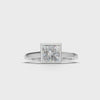 Ring Princess Bezel 18k White Gold 1ct :: RING PRINCESS BEZEL 18K White Gold 1ct 4.mp4