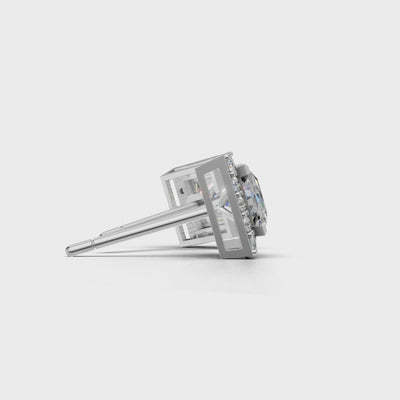 Pierce Princess Halo 18k White Gold 1ct :: PIERCE PRINCESS HALO  K18 White Gold 1ct 4.mp4