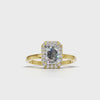 Ring Emerald Halo 18k Yellow Gold 1ct :: RING EMERALD HALO 18K Yellow Gold 1ct 4.mp4