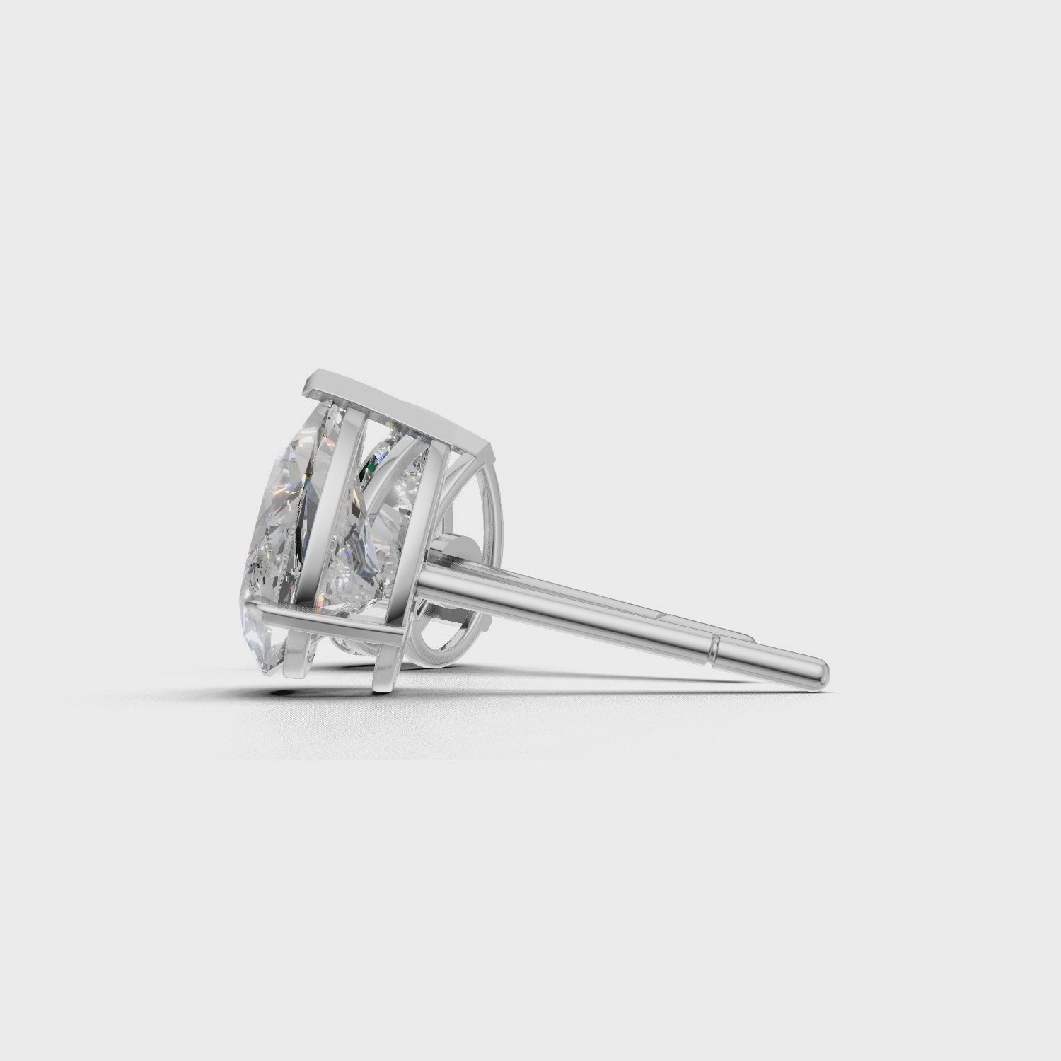Pierce Pear Solitaire 18k White Gold 1ct :: PIERCE PEAR SOLITAIRE K18 White Gold 1ct 4.mp4