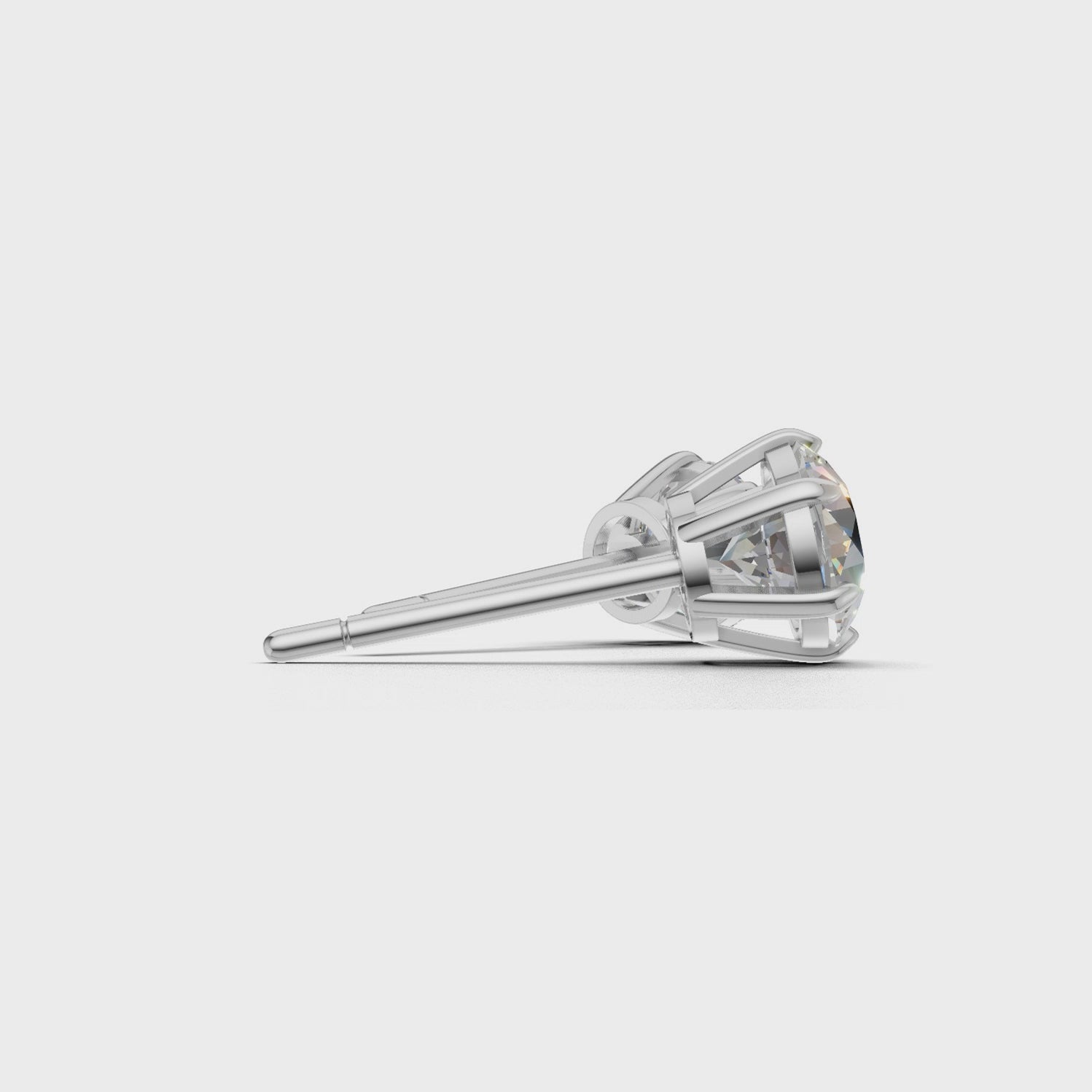 Pierce Round Solitaire 18k White Gold 1ct :: PIERCE ROUND SOLITAIRE K18 White Gold 1ct.mp4
