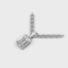 Pendant Emerald Solitaire 18k White Gold 1ct :: PENDANT EMERALD SOLITAIRE K18 White Gold 1ct 4.mp4