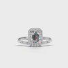 Ring Emerald Halo 18k White Gold 1ct :: RING EMERALD HALO 18K White Gold 1ct 4.mp4