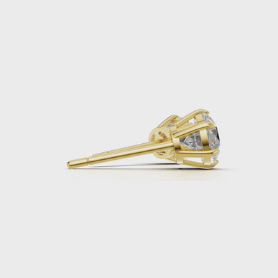 Pierce Round Solitaire 18k Yellow Gold 1ct :: PIERCE ROUND SOLITAIRE K18 Yellow Gold 1ct 4.mp4
