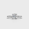Ring Cushion Solitaire 18k White Gold 1ct :: RING CUSHION SOLITAIRE 18K White Gold 1ct 4.mp4