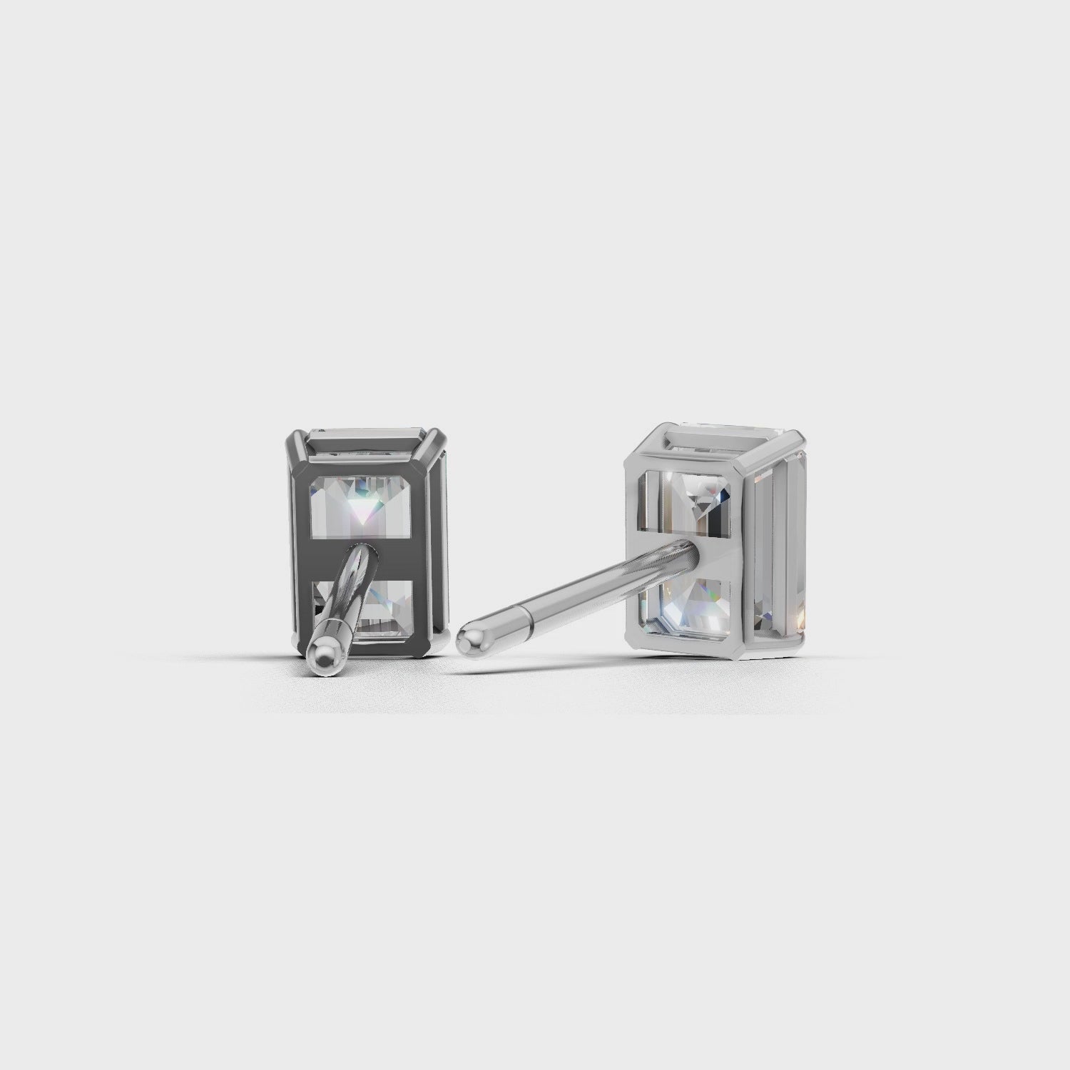 Pierce Emerald Solitaire 18k White Gold 1ct :: PIERCE EMERALD SOLITAIRE K18 White Gold 1ct 4.mp4