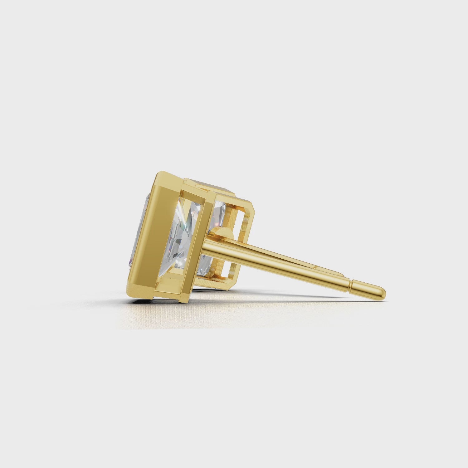 Pierce Radiant Bezel 18k Yellow Gold 1ct :: PIERCE RADIANT BEZEL K18 Yellow Gold 1ct 4.mp4