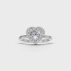 Ring Heart Halo 18k White Gold 1ct :: RING HEART HALO 18K White Gold 1ct 4.mp4