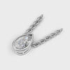 Pendant Pear Bezel 18k White Gold 1ct :: PENDANT PEAR BEZEL K18 White Gold 1ct 4.mp4