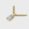 Pendant Radiant Solitaire 18k Yellow Gold 1ct :: PENDANT RADIANT SOLITAIRE K18 Yellow Gold 1ct 4.mp4