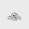 Ring Round Halo 18k White Gold 1ct :: RING ROUND HALO 18K White Gold 1ct 4.mp4