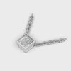 Pendant Princess Bezel 18k White Gold 1ct :: PENDANT PRINCESS BEZEL 18K White Gold 1ct 4.mp4