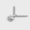 Pendant Round Solitaire 18k White Gold 1ct :: PENDANT ROUND SOLITAIRE 18K White Gold 1ct 4.mp4