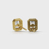 Pierce Emerald Halo 18k Yellow Gold 1ct :: PIERCE EMERALD HALO  K18 Yellow Gold 1ct 4.mp4