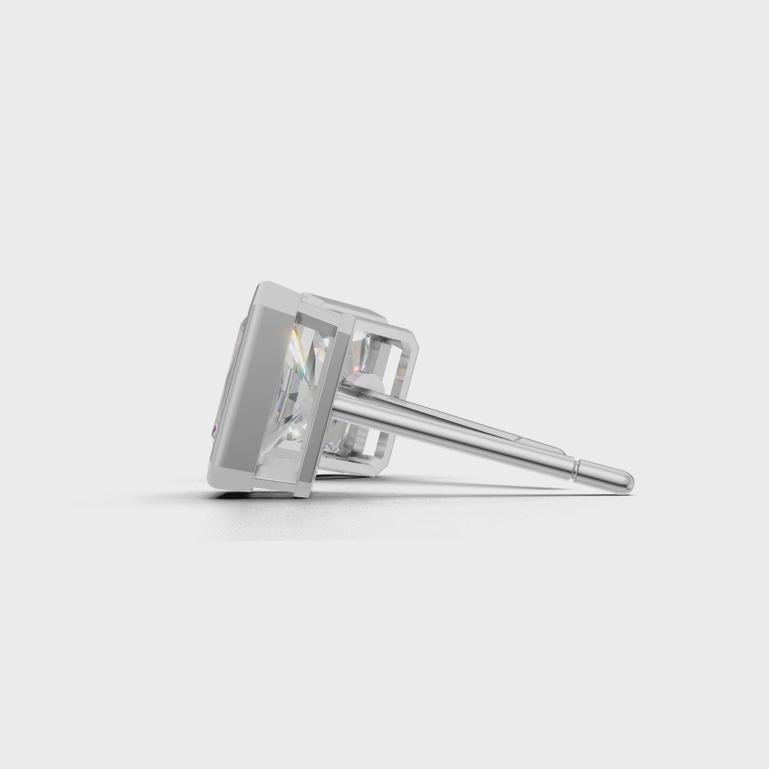 Pierce Radiant Bezel 18k White Gold 1ct :: PIERCE RADIANT BEZEL K18 White Gold 1ct 4.mp4