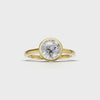 Ring Round Bezel 18k Yellow Gold 1ct :: RING ROUND BEZEL K18 Yellow Gold 1ct 4.mp4