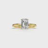 Ring Emerald Solitaire 18k Yellow Gold 1ct :: RING EMERALD SOLITAIRE Yellow Gold 1ct 4.mp4