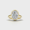 Ring Oval Bezel 18k Yellow Gold 1ct :: RING OVAL BEZEL K18 Yellow Gold 1ct 4.mp4