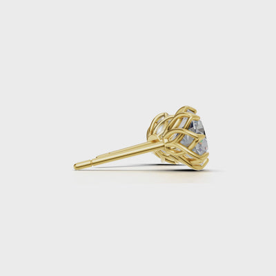 Portuguese Cut Pierce Solitaire 18k Yellow Gold 2ct :: PIERCE PORTUGUESE CUT K18 Yellow Gold 2ct 4.mp4