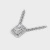 Pendant Radiant Halo 18k White Gold 1ct :: PENDANT RADIANT HALO K18 White Gold 1ct 4.mp4