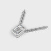 Pendant Emerald Bezel 18k White Gold 1ct :: PENDANT EMERALD BEZEL K18 White Gold 1ct 4.mp4