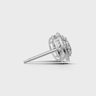 Pierce Oval Halo 18k White Gold 1ct :: PIERCE OVAL HALO  K18 White Gold 1ct.mp4